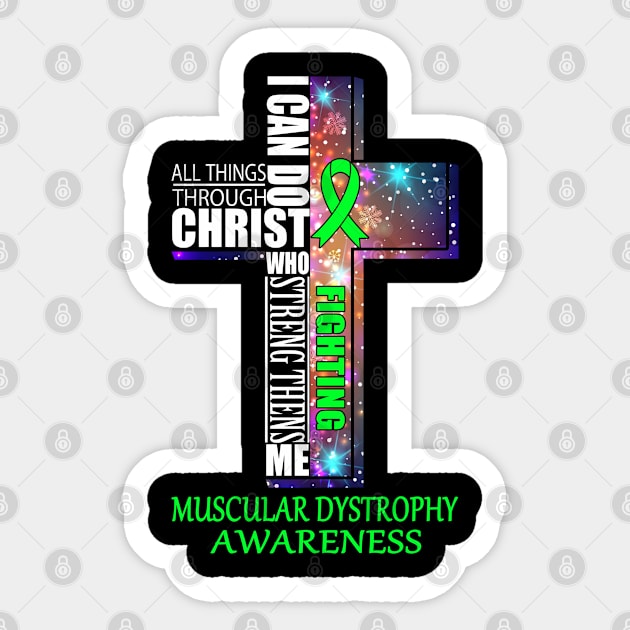 MUSCULAR DYSTROPHY Awaneress Support MUSCULAR DYSTROPHY Christmas Gifts Sticker by ThePassion99